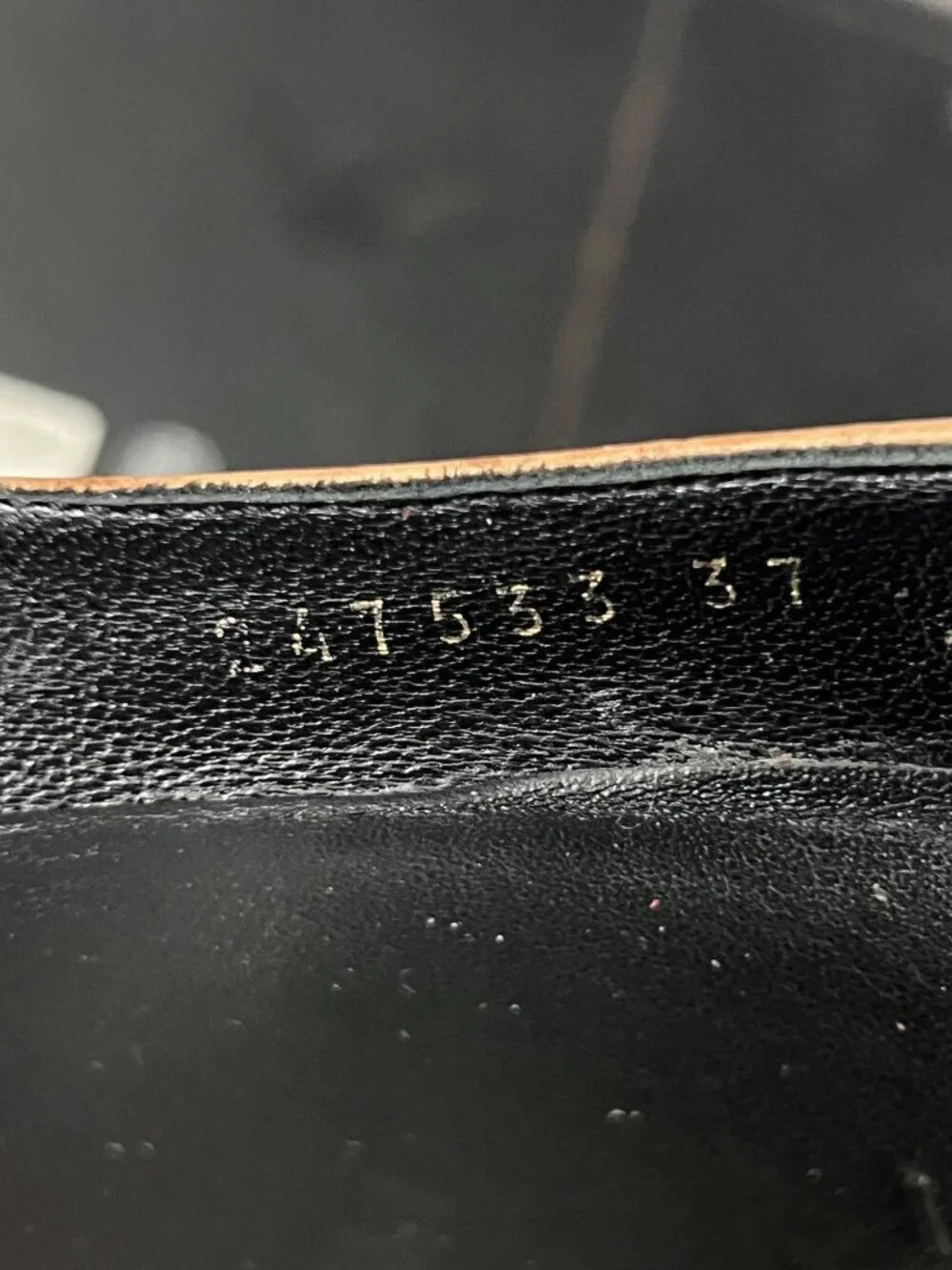 Gucci Beige Embossed Leather Wedge Pumps with GG Logo Detail Size 7 US / 37 EU